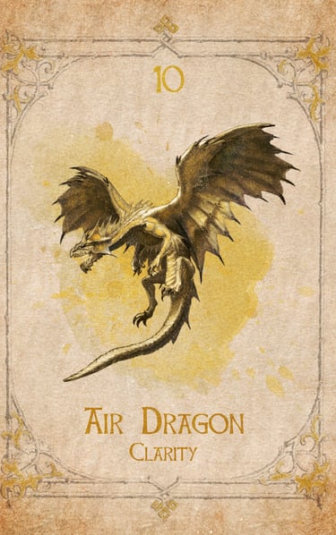 Air Dragon card from the animal spirit oracle deck