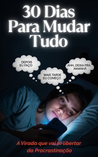 Capa do e-book 30 Dias para Mudar Tudo — transformação prática em 30 dias