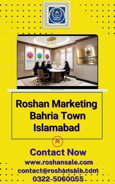 a business flyer for roshan marketing