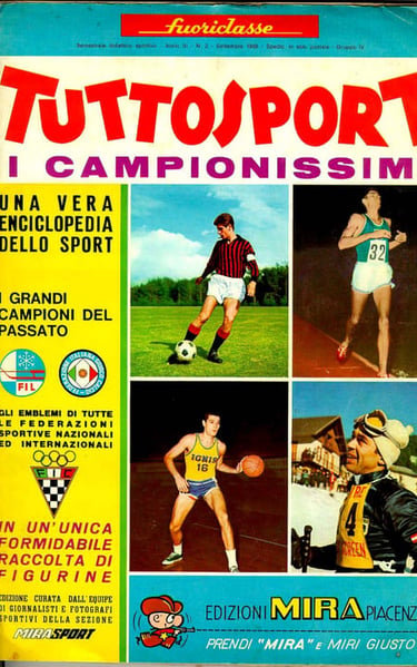 1968 Mira Tuttosport Sports Card Album from Italy