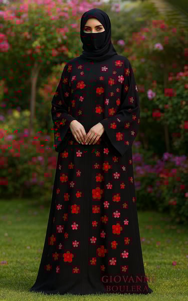 Saf ipek abaya modeli, zarif kesimi ve akıcı yapısıyla şıklığı ön plana çıkarır