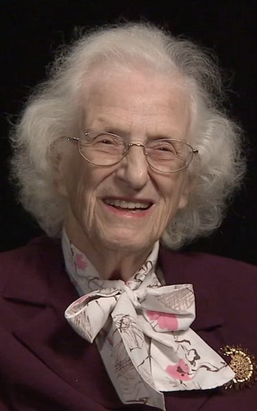 Nancy Grace Roman all'età di 88 anni (da un video prodotto dalla NASA).