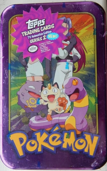 Tin Topps Pokémon series 2 us 7 boosters team rocket