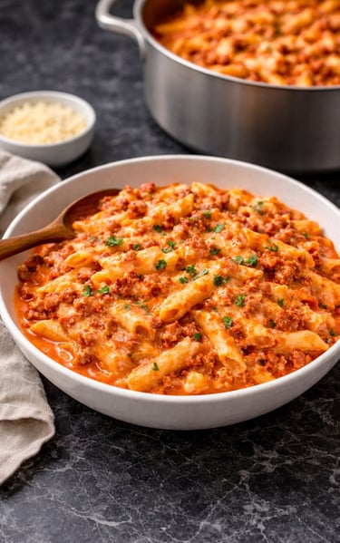 Creamy pisupo pasta recipe