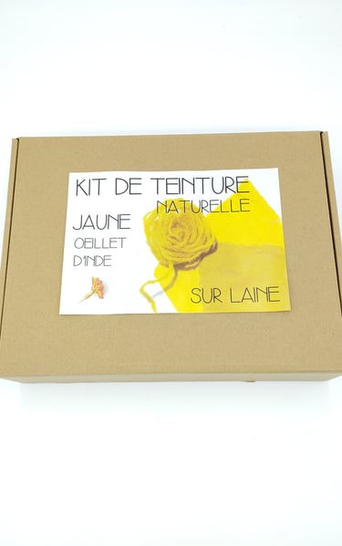 kit de teinture végétale sur laine