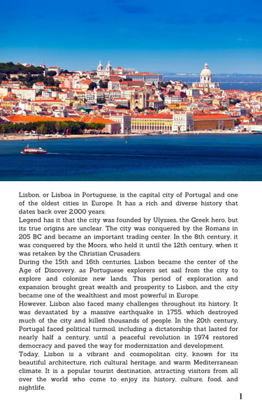 free ebook lisbon sailing tour