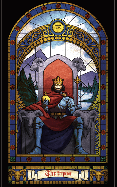 The Emperor Tarot Card. Fools Reborn. David Ledesma.