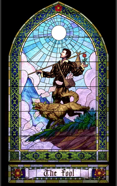 Fools Reborn Tarot - The Fool Card  - by Artist David Ledesma