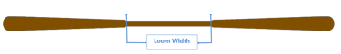 Illustration of Greenland Paddle Loom Width