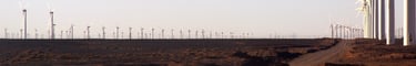 Ferme éolienne de Gansu en Chine