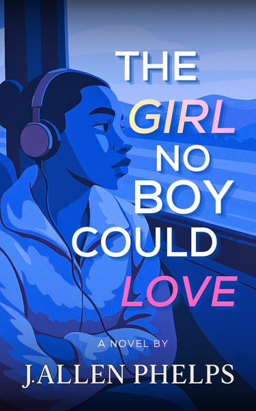 Book cover of The Girl No Boy Could Love, a Black love literary drama by J. Allen Phelps