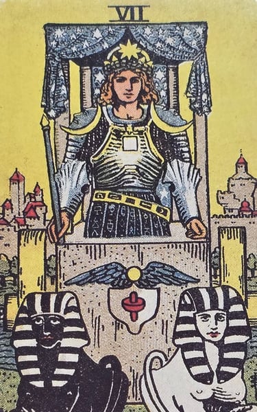 imagem da carta de tarot o carro