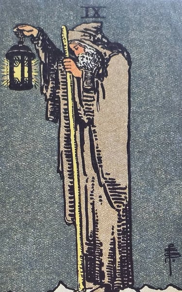 imagem da carta de tarot do Heremita 
