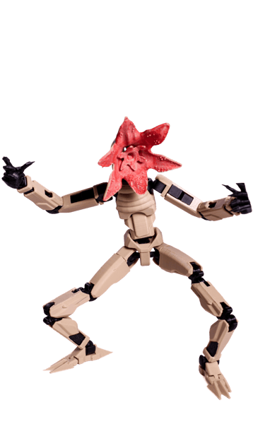 Figura Demogorgon articulada impresa en 3D — Tío TresD México