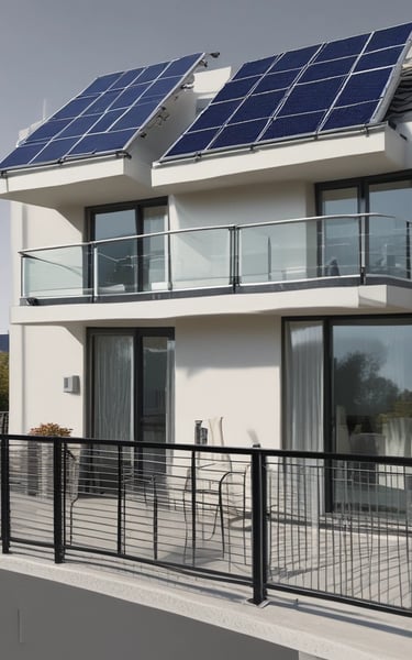 A vibrant image showcasing various eco-friendly energy kits.