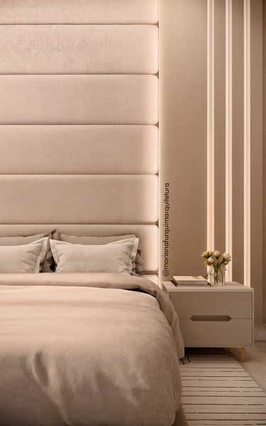 quarto aconchegante, projeto de interiores