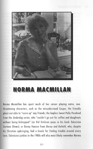 The Magic Behind the Voices - Norma Macmillan page 217