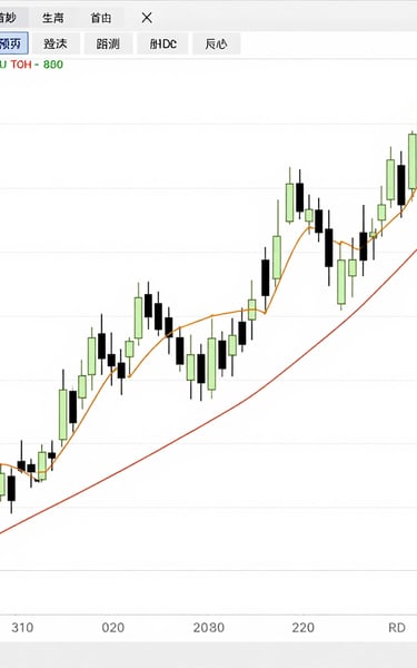Screenshot of detailed trading strategies charts and graphs on a computer screen.