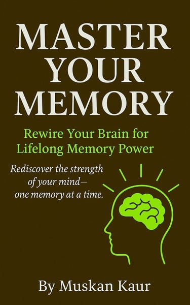 a book cover of a book titled master your memory