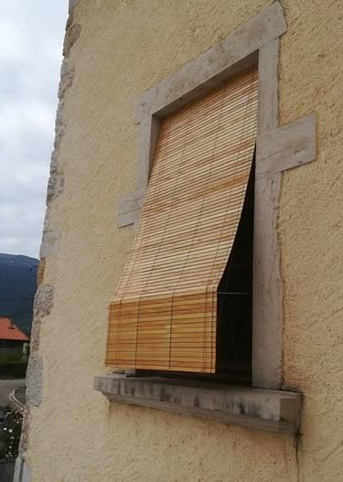 Store en bambou, léger, économique et durable