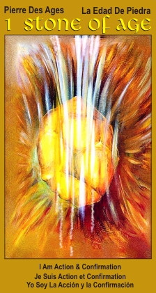 Ace 1 Stone of Age Tarot card I Am Action