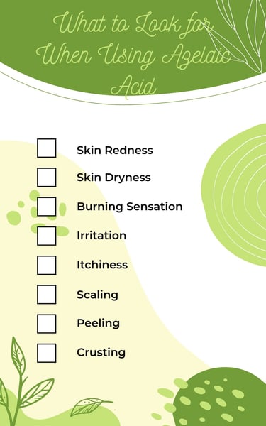azelaic acid check list