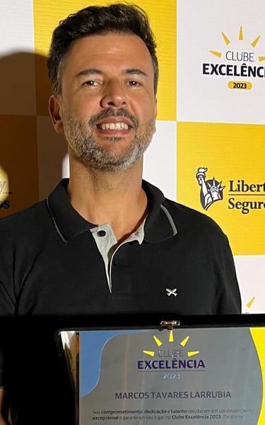 Trabalhando pela Liberty Seguros, fui vencedor de 6 Clube de Excelência como Especialista de Vida 