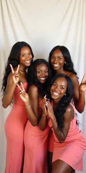 Corporate gala photo booth with custom branded overlay design