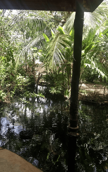 lago na sala resfriando o ar entrando