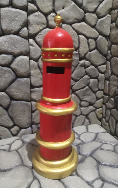 Buzón navideño Papa Noel Santa Claus alquiler 