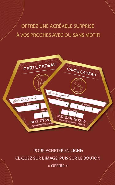 CARTE CADEAU SALON DE COIFFURE PRESTIGE
