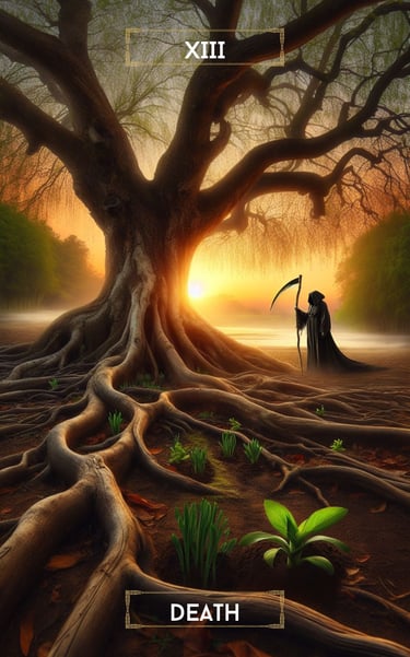 Death Tarot Card Spiritual Forest Tarot Deck