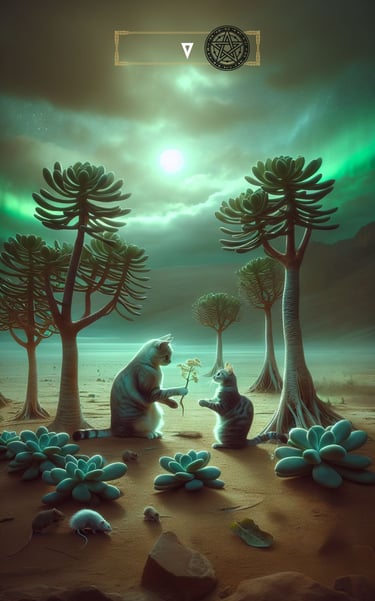 Five of Pentacles Tarot Card Spiritual Forest Tarot Deck