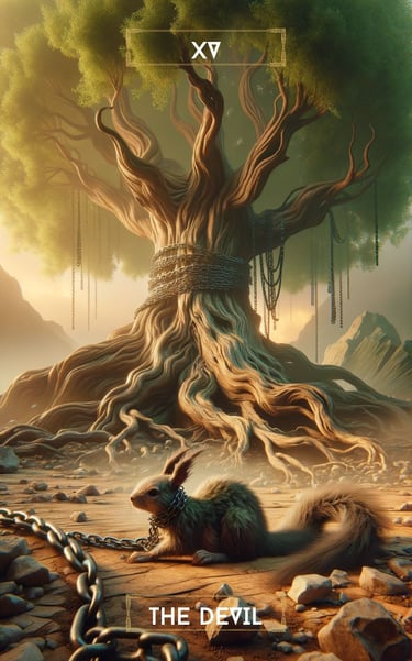 The Devil Tarot Card Spiritual Forest Tarot Deck