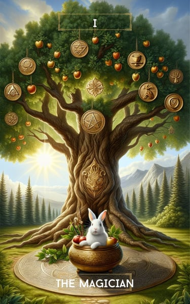 The Magician Tarot Card Spiritual Forest Tarot Deck