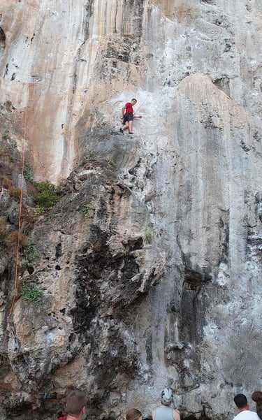 thailand krabi railay rock climbing experience
