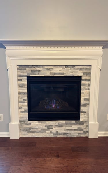 After fireplace remodel Fort Mill, SC