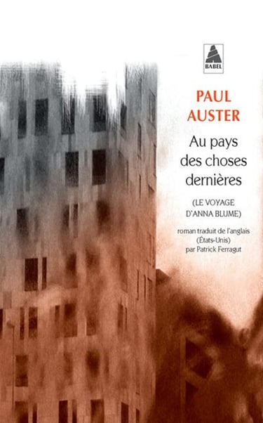 Couverture Au pays des choses dernières Paul Auster