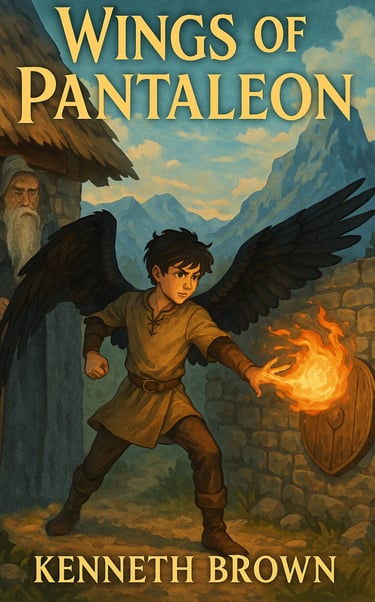 Wings of Pantaleon, Book 2 in the exciting action adventure fantasy series Kestrel the Falcon Prince