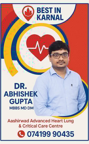 Image showing Dr. Abhishek Gupta - best cardiologist in Karnal