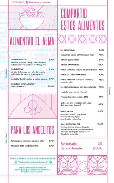 Carta Santa Lola en español