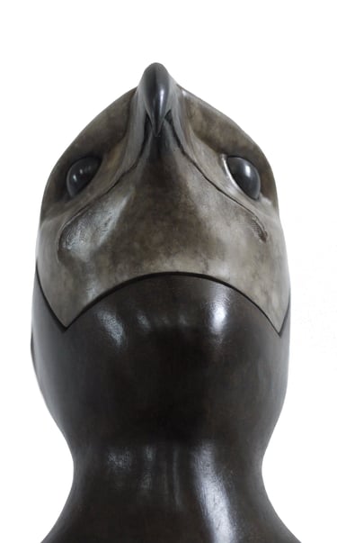 Bronze Sculpture Hawkish By Mark Richard Hall