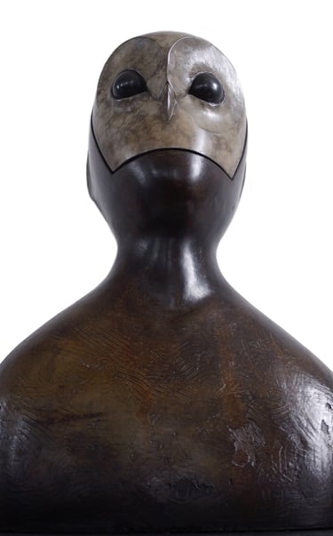 Bronze Sculpture I On U By Mark Richard Hall