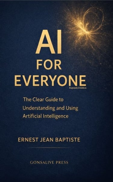 AI FOR EVERYONE book cover by Ernest Jean Baptiste