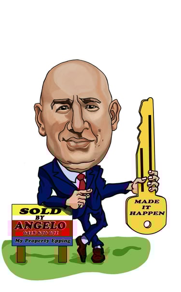 a cartoon of a man in a suit and tie