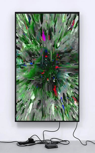 digital art, video installation, glitch,  joanna wlaszyn
