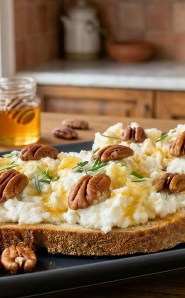 Come fare la bruschetta dolce con ricotta e miele per colazione