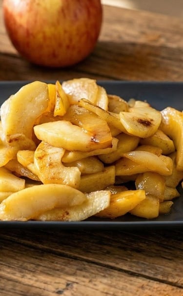 Caramelized apples at home without sugar recipe