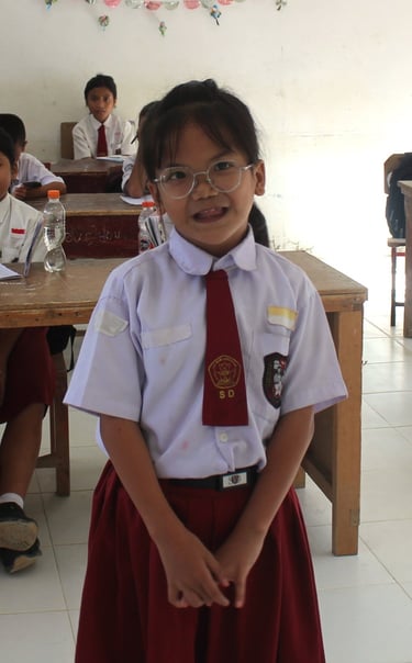 Zarah siswa inklusi kelas 5 SD