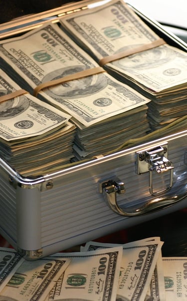 Box full of cash